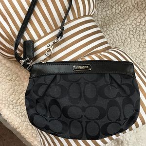 Black Coach Wristlet